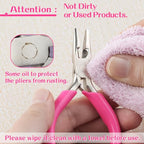 SPEEDWOX 3 Inch Chain Nose Pliers for Jewelry Making - Miniature, Pocket, Needle-Nose, Jewelry Making, Micro Pliers - style: Chain Nose Pliers