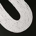 3600 pcs White Clay Beads for Bracelets Making, 10 Strands Flat Round Polymer Clay Beads 6mm Spacer Heishi Beads for Jewelry Making Earring Necklace - color: White