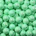 16mm Acrylic Bead 100pcs AB Mint Green Color Acrylic Bead Chunk Bubblegum Beads for DIY Crafting Necklace Bracelet Jewelry Making Keychain (Mint Green) - color: mint green