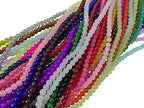 1500PCS 6mm Glass Round Beads Bulk， Imitative Jade Beads, Bracelet Loose Beads for Jewelry Making Earring, Necklaces, and DIY Crafts (6mm) - size: 6mm Mixed