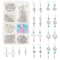 SUNNYCLUE 1 Box DIY Make 10 Pairs Knot with Beads Earring Making Kit Including Heart Infinity Knot Charms Turquoise Beads Jade Bead for Beginners DIY Earring Jewellery Making Crafts - color: Celtic Knot Earrings 5
