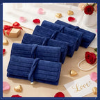Tondiamo 1 Pcs Velvet Jewelry Roll Luxury Travel Jewelry Case for Ring Necklace Earring Bracelet Storage Bag Women Bridesmaid Gift (Navy Blue) - color: Navy Blue