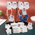 200PCS Bracelet Display Cards Necklace Holder Cards Self Adhesive Jewelry Packaging Selling Card for Small Business (Mable, 1.8x4.7 inches) - color: Mable, size: 1.8x4.7 inches