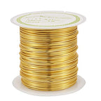 Pandahall 26.3 Feet Tarnish Resistant Copper Wire 20 Gauge Jewelry Beading Craft Wire for Jewelry Making (Golden)