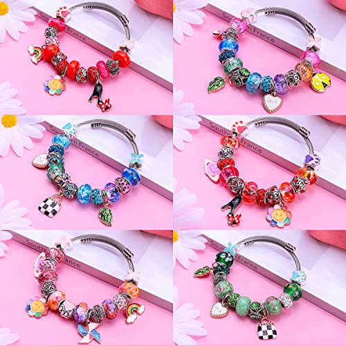 European Large Hole Beads Spacer Beads Charm Fairy Wands Beads Rhinestone Craft Beads for DIY Bracelet Jewelry Making (7 Style 150 Pieces) - color: 7 Style 150 Pieces