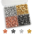 ZSFLZS 600pcs 6mm Flower Spacer Beads for Bracelets Making, Heishi Polymer Flat Disc Spacer Bead for Jewelry Making, Spacer Beads for Bracelets Clay Beads for Jewelry Making - size: 600pcs(Flower bead)
