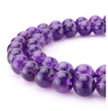 90pcs Adabele Natural Purple Amethyst Crystal Healing Gemstone 4mm (0.16 inch) Small Round Beads Gem Stone Spacer for DIY Craft Jewelry Making GY19-4 - color: Grade a Amethyst, size: 4mm (90pcs/1 Strand)