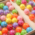 20mm Ab Rainbow Acrylic Beads 180pcs Chunk Bubblegum Bead Color Beadable Pen Ball Beads for Pen Bag Jewelry Making Necklace Bracelets(Rainbow ab) - color: rainbow color