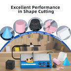 Hot Wire Foam Cutter, Foam Cutting Worktable with Elevated Extension Rail, Hot Wire Cutting Tool for EVA, Sponge, KT board, Insulation panels, Polystyrene Foam Various Thermoplastic Materials Blue - color: Blue