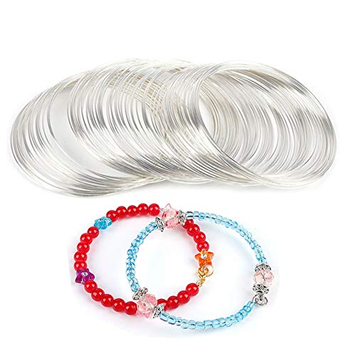 500 Loops Jewelry Making Wire Memory Beading Wire, Cuff Bangle Bracelet Wire for Necklace Bracele Crafts DIY Making