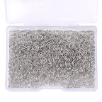 BEADIA Platinum Plated Jump Rings Non Tarnish 4mm 900pcs for Jewelry Making Findings - color: Platinum, size: 0.5x4mm
