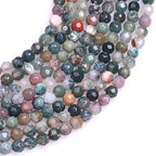 Indian Agate Beads for Jewelry Making Natural Gemstone Semi Precious 4mm Round Faceted 15" JOE FOREMAN - color: 4mm/faceted indian agate