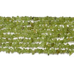 3-5mm Natural Green Peridot Gemstone Chips Loose Beads Semi Precious for Jewelry Making DIY Handmade Craft Supplies 1 Strand per Bag Approxi 32" - color: Green Peridot