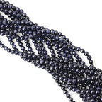 60PCS 6mm Natural Blue Sandstone Gemstone Round Loose Beads Stone Beads for Jewelry Making DIY Findings 1 Strand 15" - color: Blue Sand Stone, size: 6mm