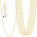24PCS Gold Necklace Chains for Jewelry Making 2MM 18K Gold PVD Plated Stainless Steel Sparkly Lip Link Chains Bulk for DIY Necklace - color: gold(2mm/ 18 inches)