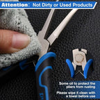 SPEEDWOX Bent Needle Nose Pliers With Smooth Jaw For Jewelry Making Fishing Hook Remover Long Angled Needle Nose Pliers For Jewelry Making, Wire Wrapping And Object Gripping - style: Bent Needle Nose Pliers Smooth Jaw