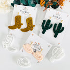 Xaekicr Western Theme Polymer Clay Cutters Set – 3PCS Cowboy Hat Boot Cactus Clay Earring Cutters, Polymer Clay Molds and Tools for DIY Jewelry Making - color: Z color