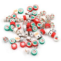 100 Pcs Polymer Clay Beads Heishi Spacer Beads Supplies (Christmas-3) - color: Christmas-3