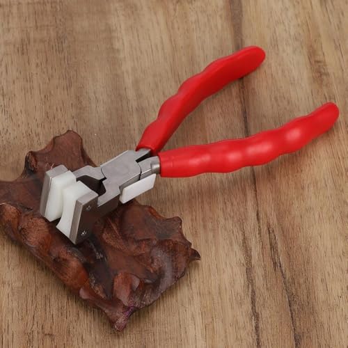 Nylon Jaw Pliers for Jewelry Making Non-Scratch C-Type Pliers with Anti-Slip Handle Round & Flat Nose Design for Wire Bending(Arc pliers) - style: Arc pliers
