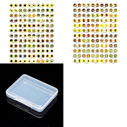 70Pcs Flat Round Transparent Glass Cabochons with Eye Pattern Flatback Glass Dome Flatback Cab Beads for Photo Cameo Jewelry Making Necklace Ring DIY Crafts 8x2mm Yellow - color: 70Pcs-8x2mm-Yellow