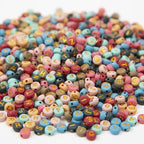 1000pcs 4x7mm Round Letter Beads Colorful Acrylic with Gold Letter Alphabet for Jewelry Making Friendship Bracelets (Gold) - color: gold