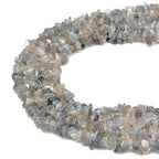 HAAMIIQII 5-8mm Natural Labradorite Chips Irregular Chip Stones Loose Gemstone Energy Healing Beads for Jewelry Making Strand 30 Inch - color: Labradorite