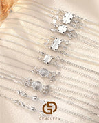 GEMQUEEN Multi Magnetic Necklace Clasps and Closures : White Gold Plated Magnet Jewelry Layering Clasp for Necklaces Multiple Magnets Bracelet Helper Necklace Extenders 8PCS - color: White Gold Plated - 8PCS