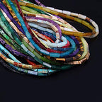 Natural Stone Beads,Crystal Quartz Stone Beads Semi Precious Healing Chakra Punch Loose Gemstone Beads for Jewelry Making DIY for Bracelet Necklace Accessories (2 Strands Mix Style)