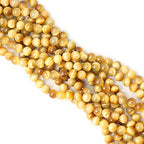 45PCS 8mm Natural Golden Tiger Eye Stone Round Loose Beads for Jewelry Making DIY Bracelet Necklace Materials 1 Strand 15" - color: Golden Tiger Eye, size: 8mm