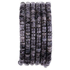 BEADIA Natural Black Spectrolite Spacer Beads Caps Loose Semi Gemstone for Beading Jewelry Making 4mmx2mm 38cm - color: Black Spectrolite, size: Round 4mm x 2mm
