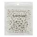 LolliBeads (R) Silver Plated Smooth Round Metal Beads 8 mm 200 Pcs - color: Silver 200 Pcs 8mm