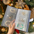 Transparent Jewelry Storage Book Robust Structure Portable Travel Jewelry Organizer Bags for Rings, Necklace, Bracelets-160 grids - size: 160 grids