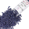 Miyuki Delica Seed Beads – Size 11/0 (1.6 mm), DB2319, Frost Opaque Rainbow Navy Blue, 7.2 g, Approx. 1440 Beads, Made in Japan - color: DB2319 - Frost Opaque Rainbow Navy Blue