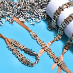 300+ Pieces 9x12mm Big Large Alphabet Letter Beads Charms A-Z Mixed Plastic Shape Loose Bead for Jewelry Making Bracelets Necklaces Key Chains (Silvery) - color: Silver, size: 300 Pieces