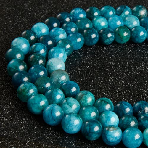 100pcs 10mm Apatite Beads Natural Gemstone Beads Round Loose Beads for Crafting and Jewelry Making - color: Apatite, size: 10mm