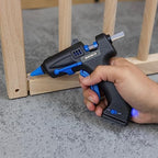 NEIKO 02660A Cordless Glue Gun, 15W Rechargeable Hot Glue Gun, 10 Glue Sticks Included, Wireless Anti Drip Nozzle Mini Glue Gun with Stand for Arts and Crafts, Mini USB Charging Port, Insulated Nozzle - style: Cordless Glue Gun