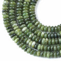 2x4MM 150PCS Chinese Green Jade Tube Rondelle Abacus Disk Spacer Loose Beads for Jewelry Making - color: Chinese Green Jade, size: 2x4mm abacus-shaped