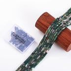 Natural Moss Agate Rectangle Tube Beads 4x13mm 38cm/str Loose Semi Gemstone Stone Beads for Making Bracelets Necklace Earrings - color: Moss Agate, size: 4x13mm Rectangle
