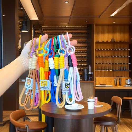 Carabiner Clip 48Pcs Red Metal Key Ring Clip Circle Keychain Rings Bulk Spring O Ring Round Cute Carabiner Spring Snap Hook Key Chain Clips for DIY Keychain Bag Charm Handbag Purse Dog - color: Red
