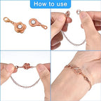 uxcell 12Pcs Jewelry Clasps, Rose Clasps Locking Closures with Lobster Clasps for Bracelet Necklace Jewelry Making, Silver - color: Silver