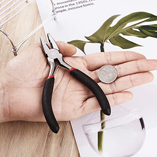 Beadthoven 1Set Wire Cutter Pliers with Polishing Serrated Jaws Jewelry Tools for Electrical Wire Wiring Cutting 12cm/4.7 Inch Long - color: Gunmetal, size: Wire Cutter Pliers