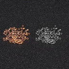 1500Pcs 2.5mm Brass Crimp Beads Metal Spacers Stopper Beads Metal Round Bead Spacers Beads Clamp Ends for DIY Jewelry Making,Bracelet Necklace Earring（White K） - color: White K, size: 2.5MM