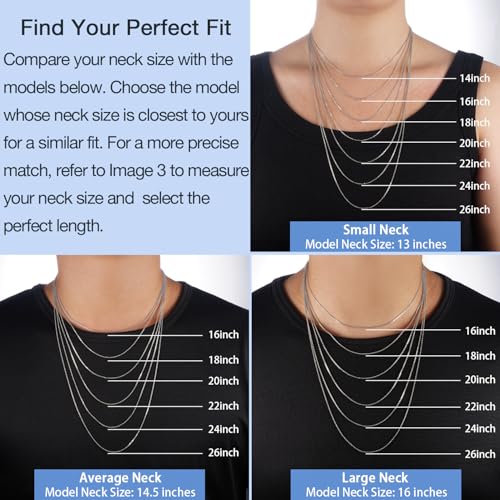 Jewlpire 925 Sterling Silver Chain Necklace Chain for Women 1.1mm Cable Chains Necklace Upgraded Spring-Ring Clasp - Thin & Sturdy Women's Chains Necklaces 14 16 18 20 22 24 Inch - color: 925 Sterling Silver, size: 18 Inch