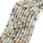 5x8MM 72PCS Amazonite Tube Rondelle Abacus Disk Spacer Loose Beads for Jewelry Making - color: Amazonite, size: 5x8mm abacus-shaped