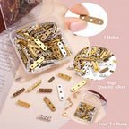 Pandahall 150Pcs 3-Holes Rectangle Spacer Bar Metal Beads 4 Styles Tibetan Multi Strand Separator Link End Bar Mixed Colors for Jewelry Making