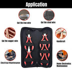 Mini Pliers Set 5 PCS Jewelry Plier Includes Long Nose,Wire Plier,pointed nose, Pliers with Grip Cutting Tools Set for DIY & Jewelry Making Supplies Repair