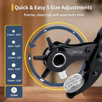 XOOL 2 in 1 Leather Hole Punch Eyelet Tool Kit, 3/16" 4.5mm Metal Eyelets for Fabric, Hole Puncher, Eyelet Pliers for Shoes Leather Clothes Belt - style: Hole Puncher × Eyelet Pliers