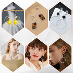 200pcs Earrings Beading Hoop 12/15/20/25mm Earring Finding Beading Hoop Earrings Hypoallergenic Round Earrings Open Bezel Pendant Frame for DIY Jewelry Making(Silver) - color: 200PCS;Silver;4 Sizes