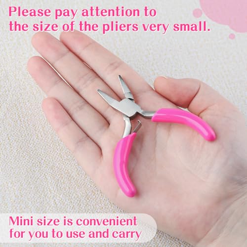 SPEEDWOX 3 Inch Duckbill Mini Flat Nose Pliers for Jewelry Making - Small Pliers, Smooth Jaw, Jewelry Tool - style: Duckbill Pliers