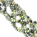 45PCS 8mm Natural Australian Jade Stone Beads Round Loose Beads for Jewelry Making DIY Handmade Materials 1 Strand 15" - color: Australian jade, size: 8mm